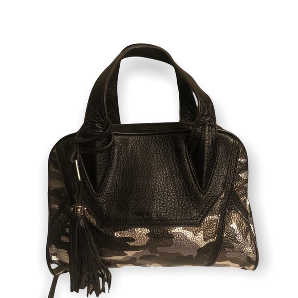 Aimee Kestenberg camouflage black leather bag